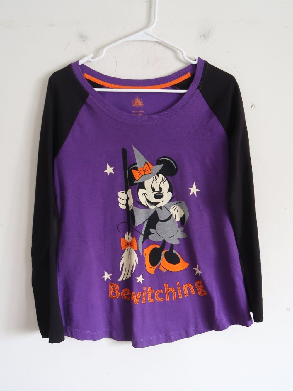 Minnie Mouse Bewitching Purple Long Sleeve Shirt - Size Small